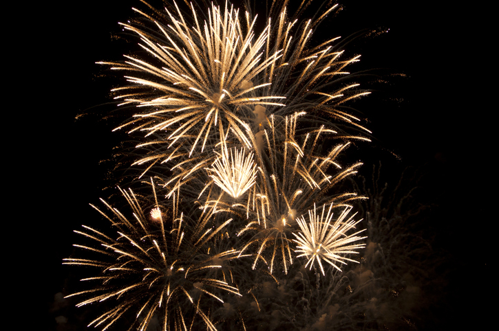 Looe Fireworks Display at Tencreek